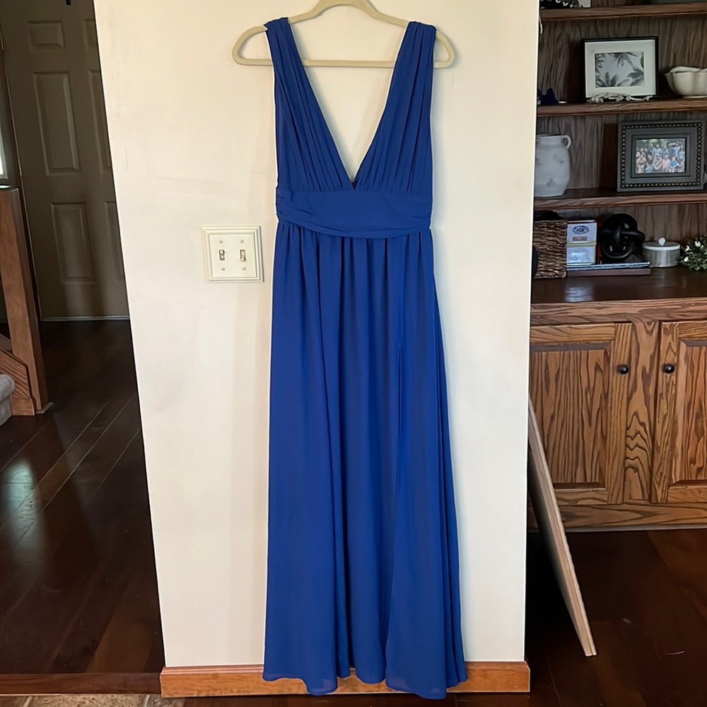 Lulus Maxi Dress, Royal Blue, M